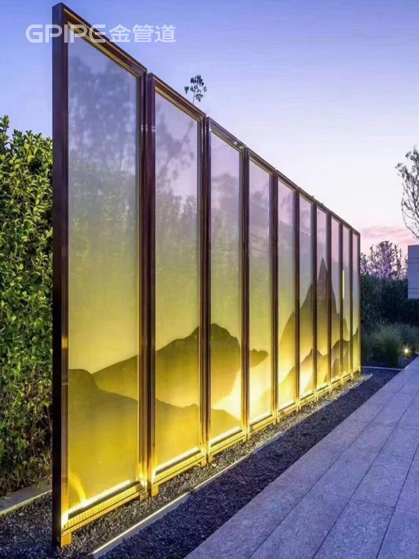 小区花园不锈钢屏风